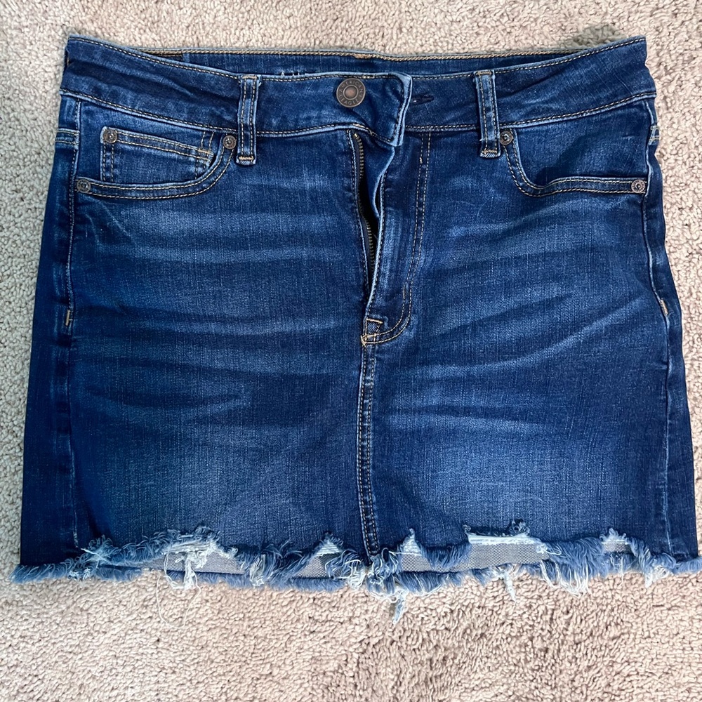 American Eagle Outfitters Blue Mini Pencil Skirt Casual